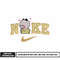 Bear cute nike embroidery design