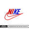 Logo nike embroidery design