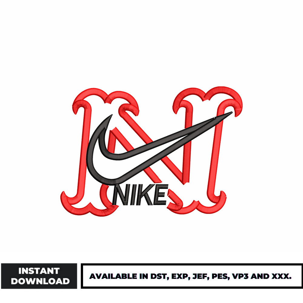 Logo nike embroidery design