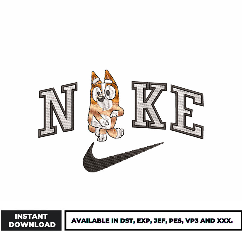 Nike Bingo embroidery design