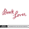 Book lover embroidery