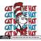 Cat in the hat embroidery