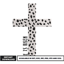 he is risen embroidery design