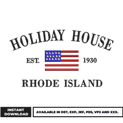 holiday house american embroidery
