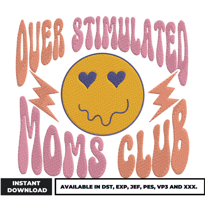 Moms club embroidery