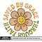 Saved by grace embroidery