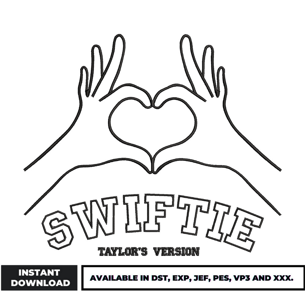 Swiftie taylor version embroidery