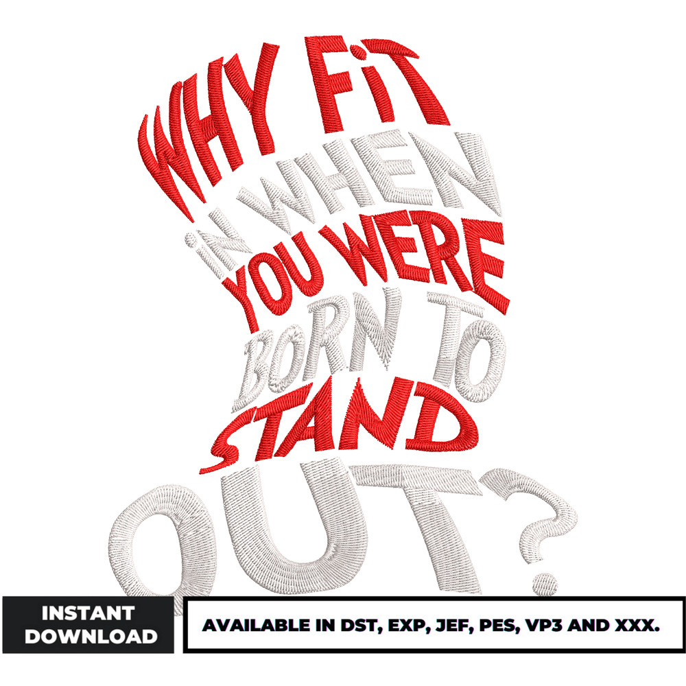 Why fit in embroidery design