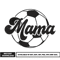Football mama embroidery