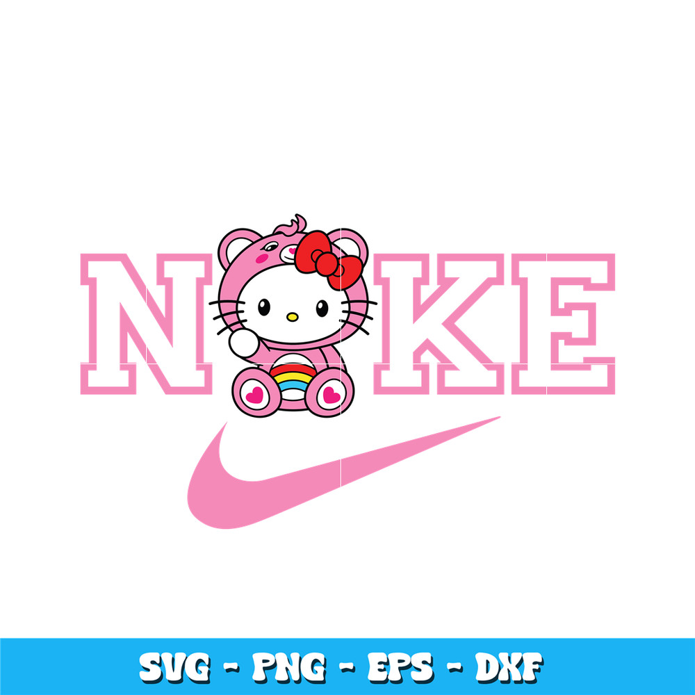 Swoosh Hello Kitty svg