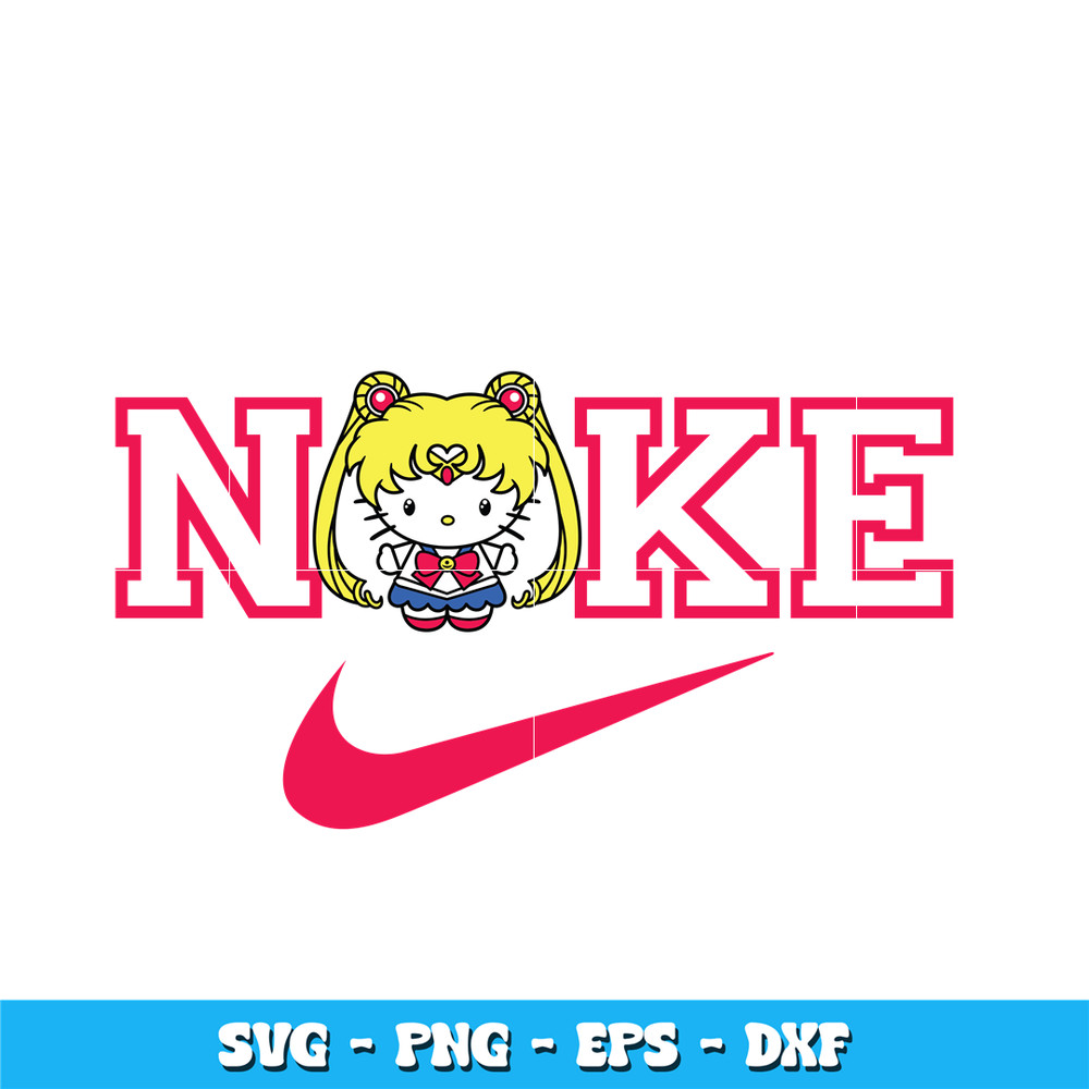 Nike Hello Kitty Sailor Moon svg