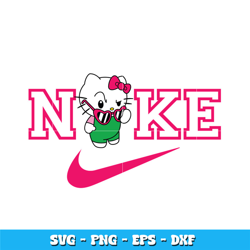 Nike Sassy Hello Kitty svg