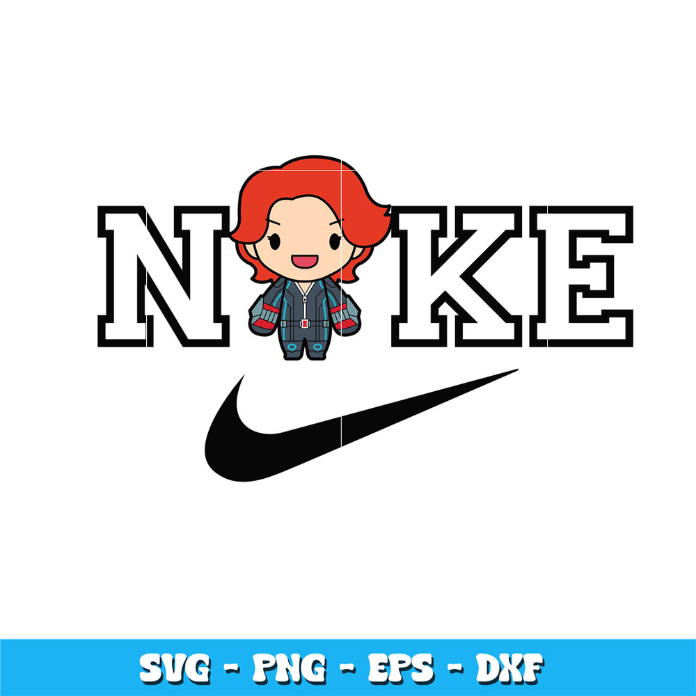 Nike Natasha Romanoff chibi svg