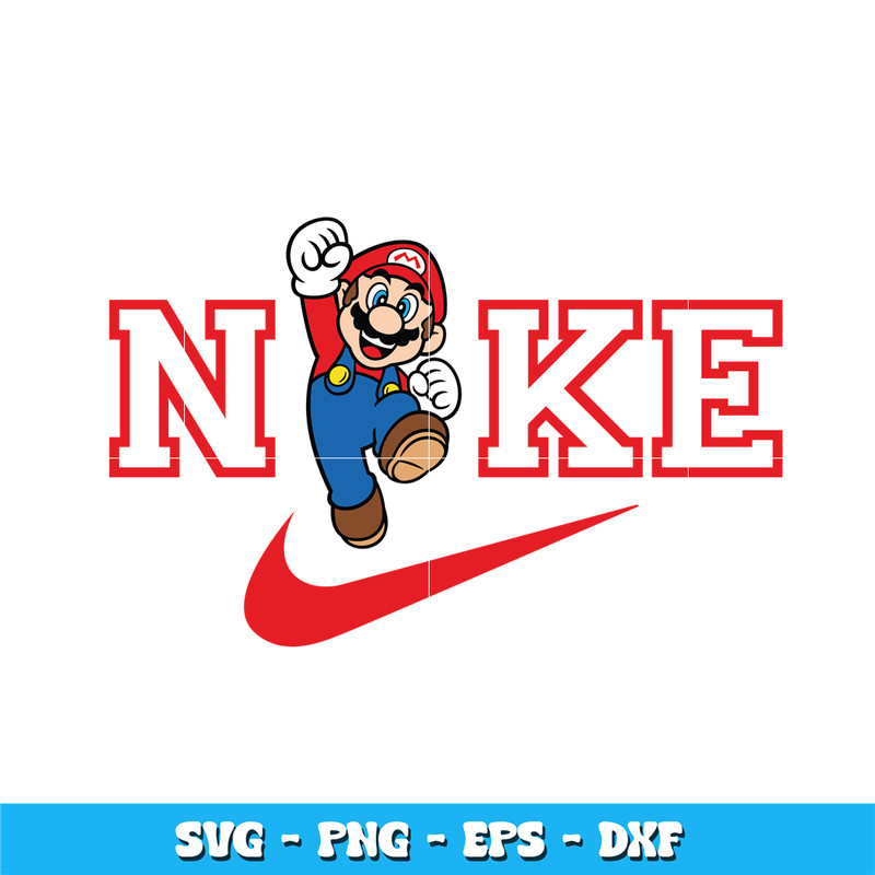 Nike Super Mario svg