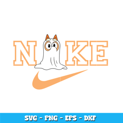 nike bluey bingo halloween svg, bluey svg, logo brand svg, nike svg, cartoon svg, logo design svg, digital download.