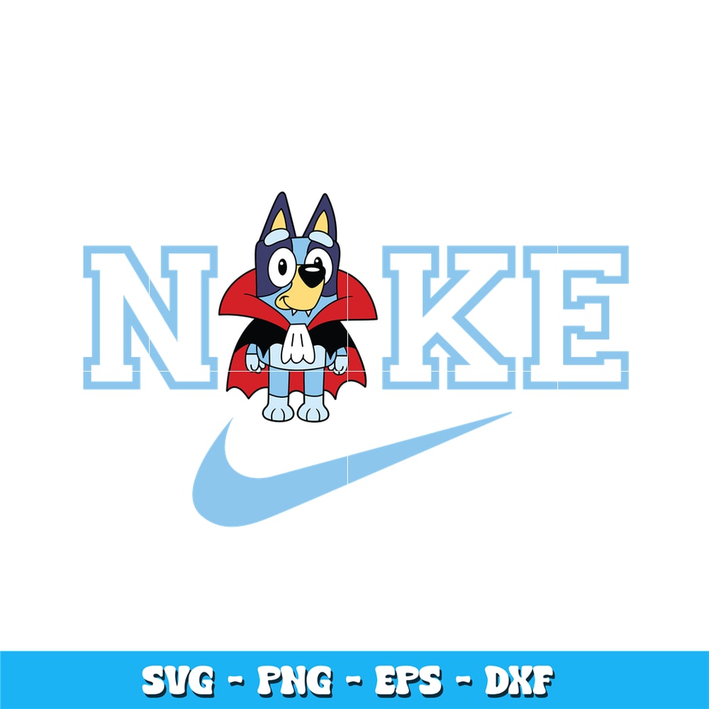Nike Bluey Halloween svg