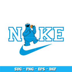 nike cookie monster svg, cookie monster svg, logo brand svg, nike svg, cartoon svg, logo design svg, instant download.