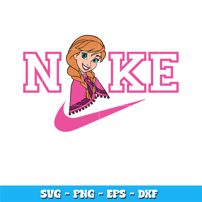 Anna cartoon Nike svg