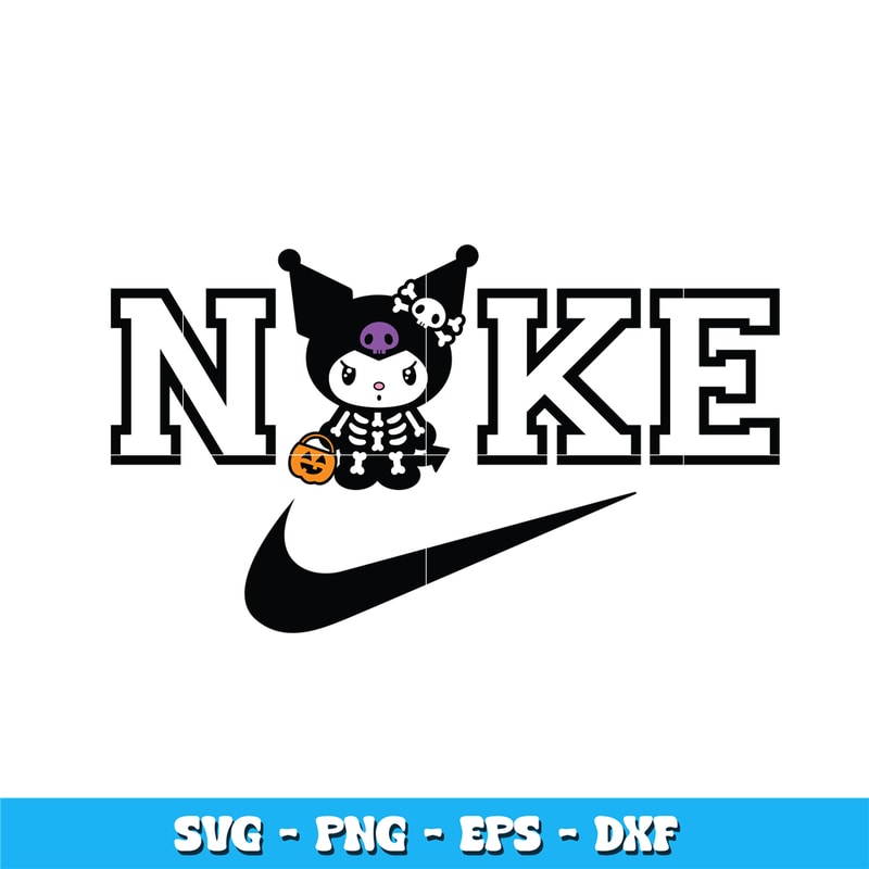 Nike Kuromi Skeleton svg