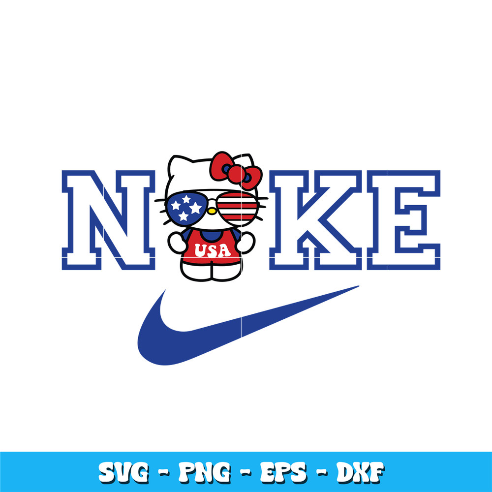 Nike Hello Kitty usa svg