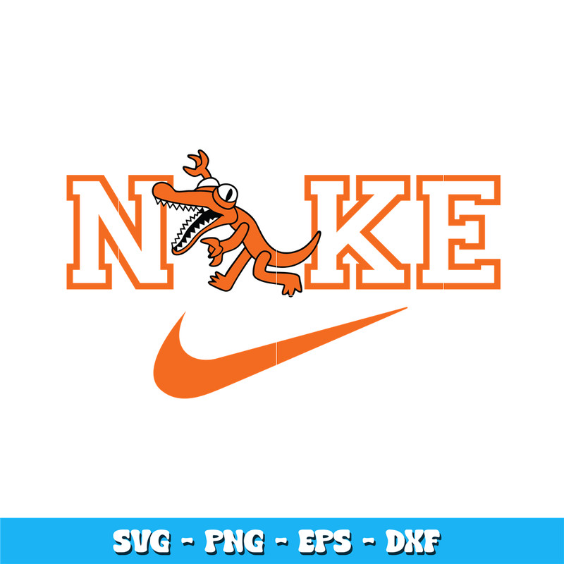 Crocodile Rainbow Friends Nike svg