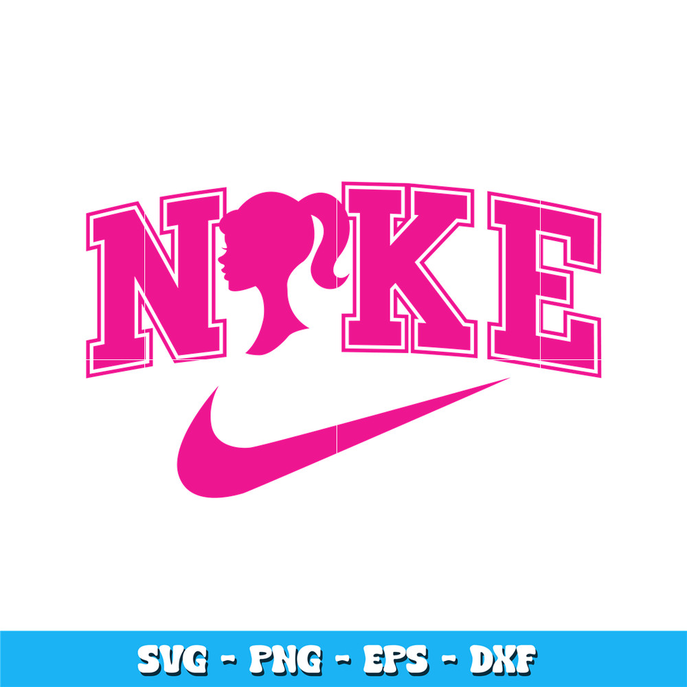 Nike Barbie girl svg