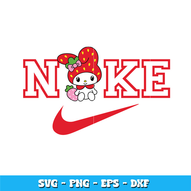 Nike my melody strawberry svg