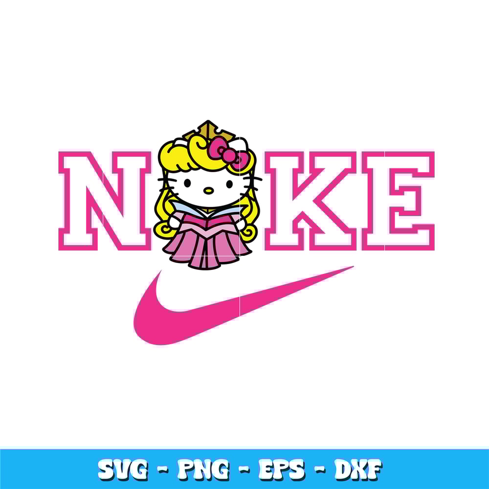 Nike Hello Kitty Aurora svg