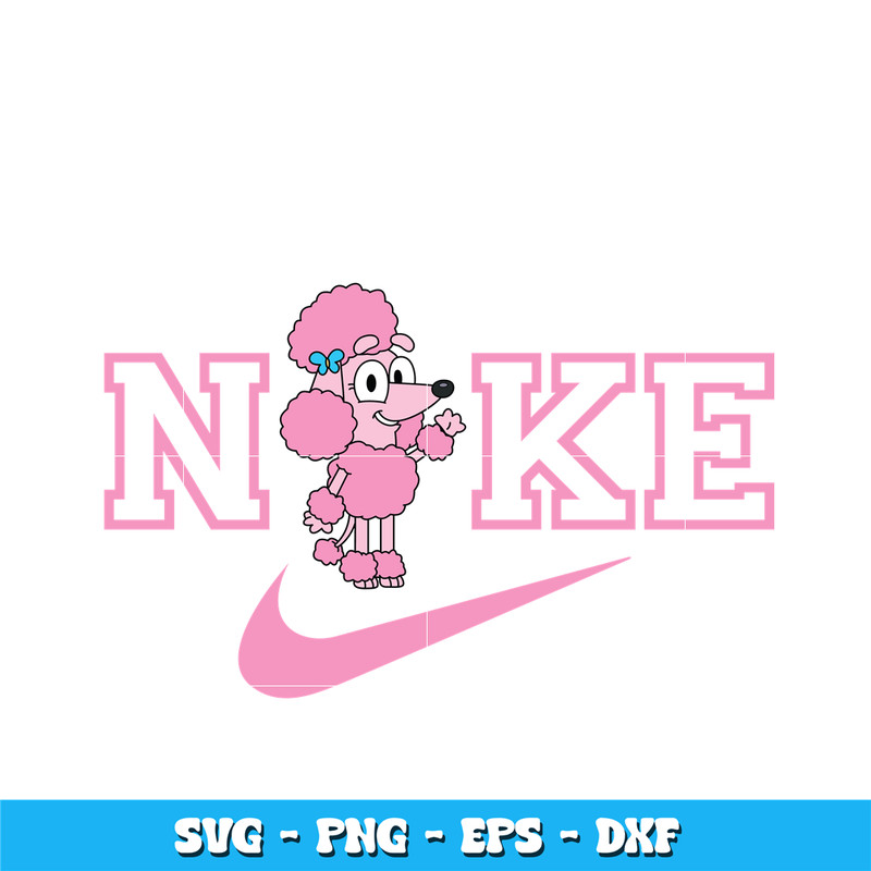Nike Bluey Coco Parody svg