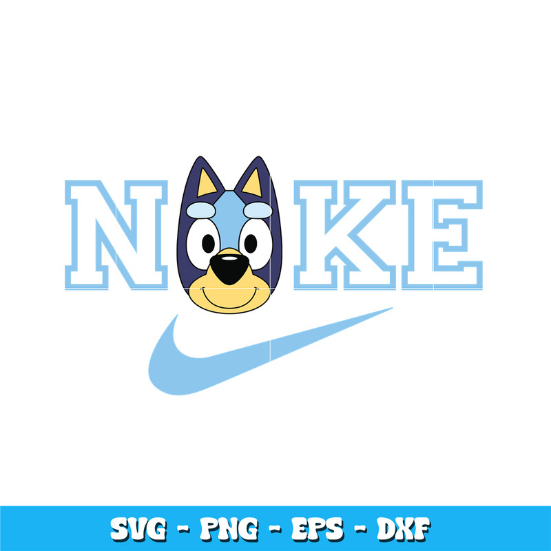 Nike Bluey Face svg