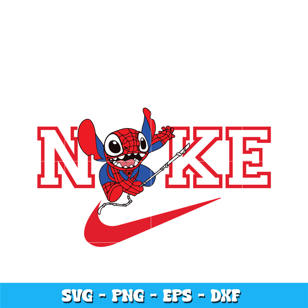 Nike Stitch Spiderman svg