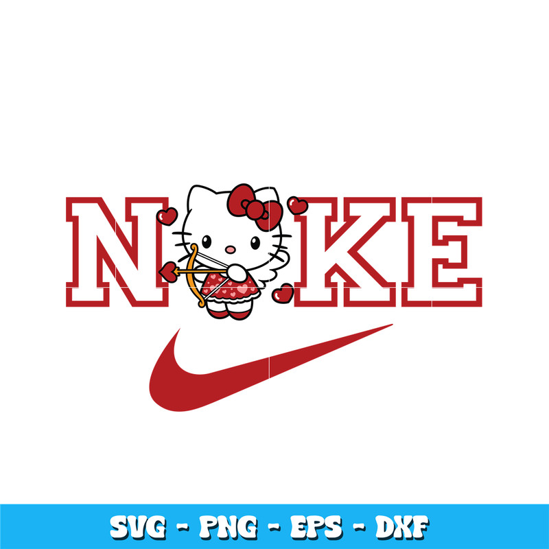 Nike Cupid Hello Kitty svg
