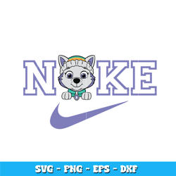 everest nike svg, paw patrol svg, logo brand svg, cartoon svg, nike svg, logo design svg, digital download.
