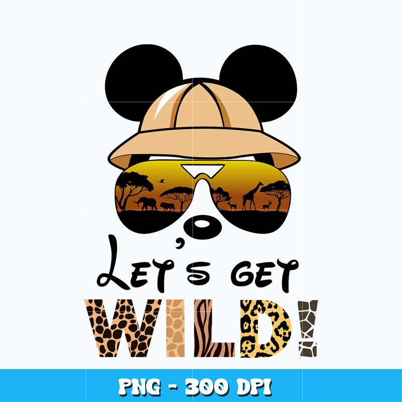 Mickey mouse let's get wild Png