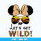 Minnie mouse let's get wild Png