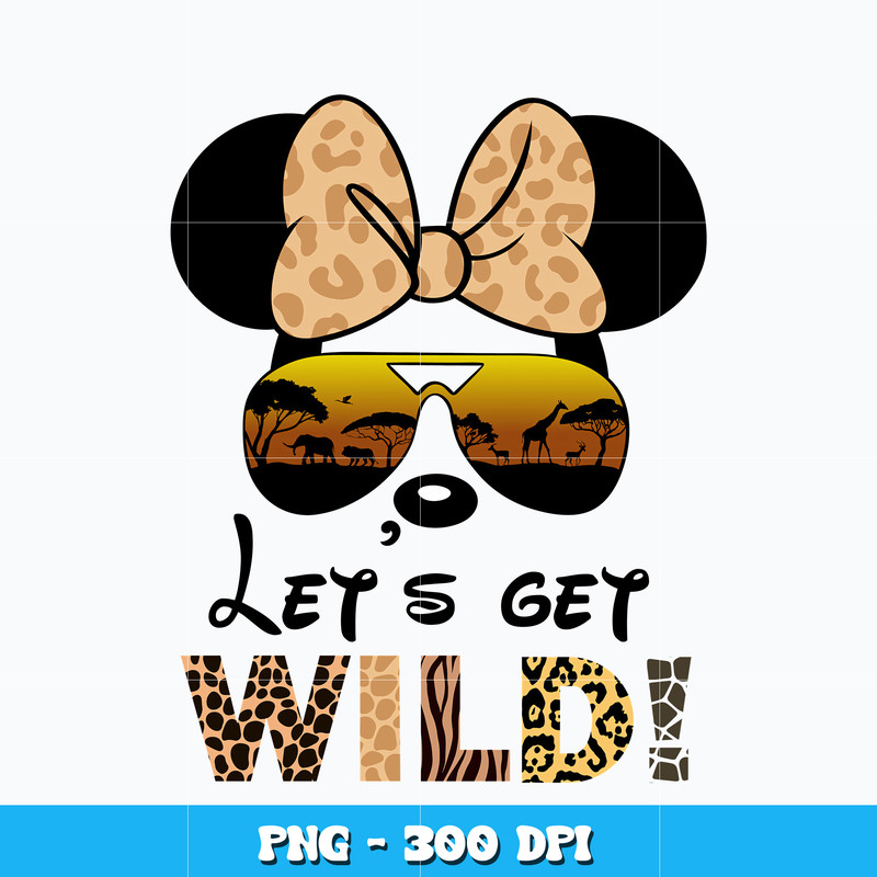 Minnie mouse let's get wild Png