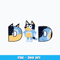 Bluey dad cartoon design Png