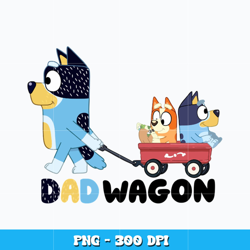 Dad wagon bluey Png