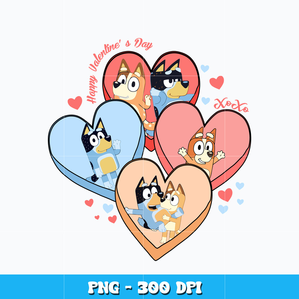 Happy Valentine' Day Png, Bluey Png