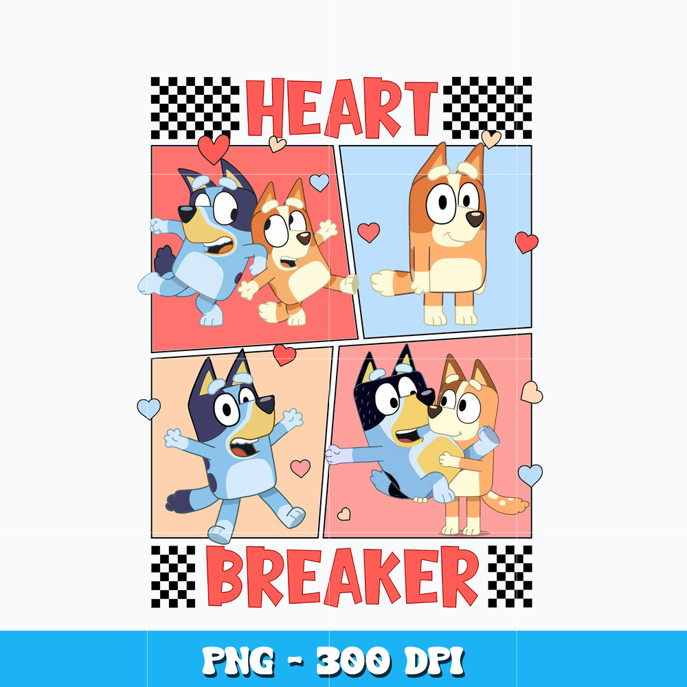 Bluey heart breaker Png