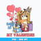 Bluey is my valentine Png