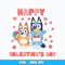 Bluey Happy Valentines Day Png