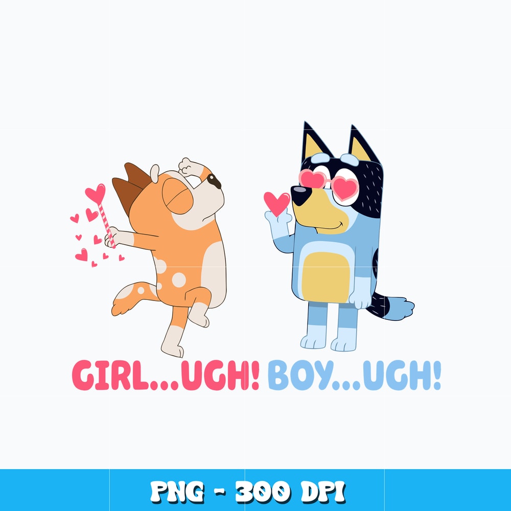 Bluey Bingo couple Png