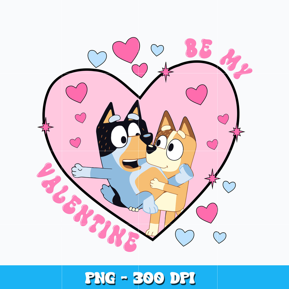 Be My Valentine Bluey Png