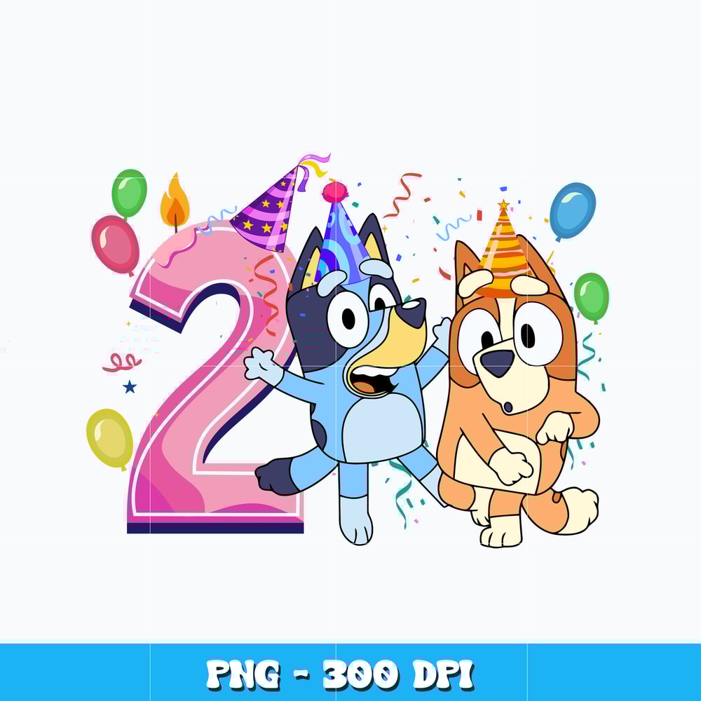 Bluey Bingo 2nd Design Png