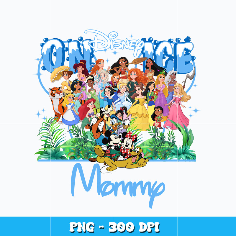 Mickey and princess disney on ice Mommy Png