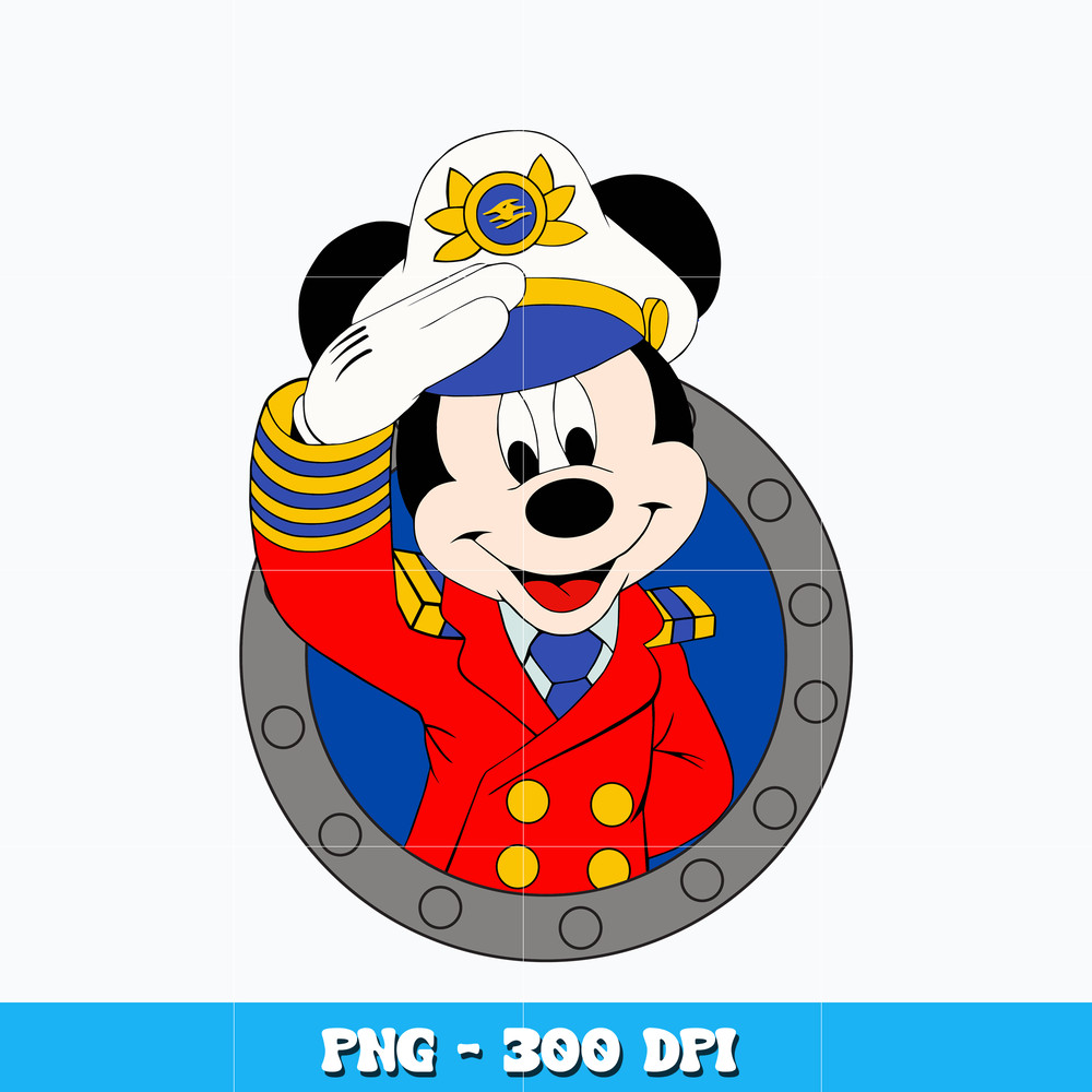 Mickey captain disney cruise Png