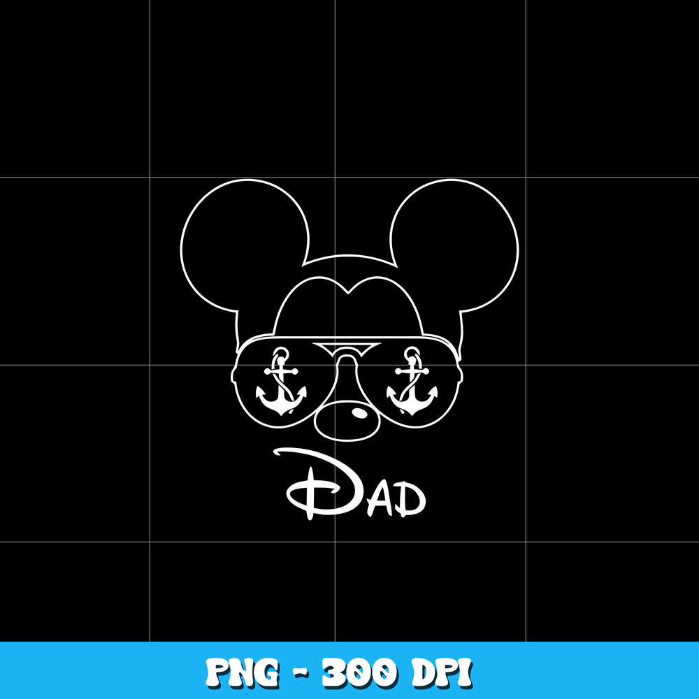 Mickey Mouse Bandana dad Png