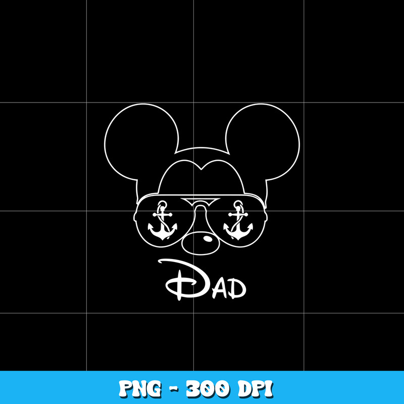 Mickey Mouse Bandana dad Png