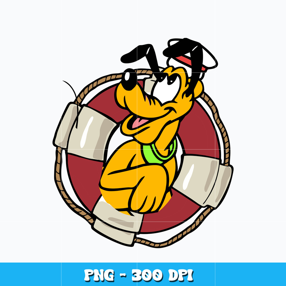 Pluto with a lifebuoy png